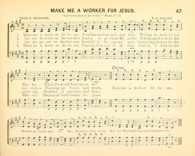 Always Welcome: a choice collection of song gems for the Sunday Shcool, prayer and praise meetings and the home circle page 52