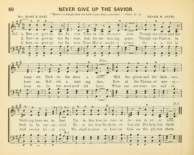 Always Welcome: a choice collection of song gems for the Sunday Shcool, prayer and praise meetings and the home circle page 65