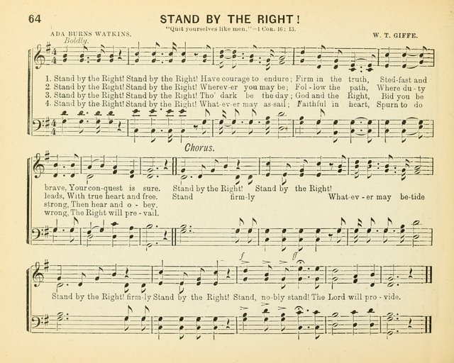 Always Welcome: a choice collection of song gems for the Sunday Shcool, prayer and praise meetings and the home circle page 69