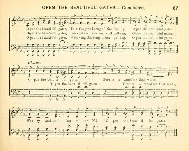 Always Welcome: a choice collection of song gems for the Sunday Shcool, prayer and praise meetings and the home circle page 72