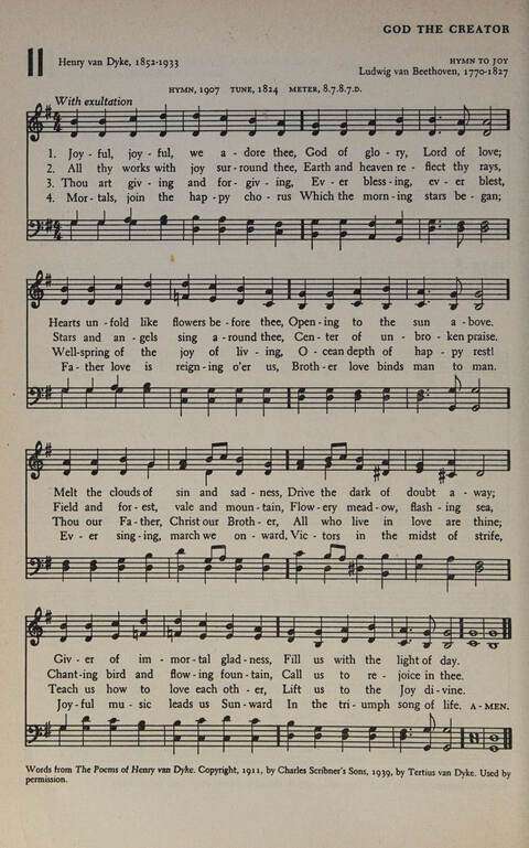 At Worship: a hymnal for young churchmen page 10