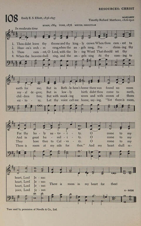 At Worship: a hymnal for young churchmen page 124