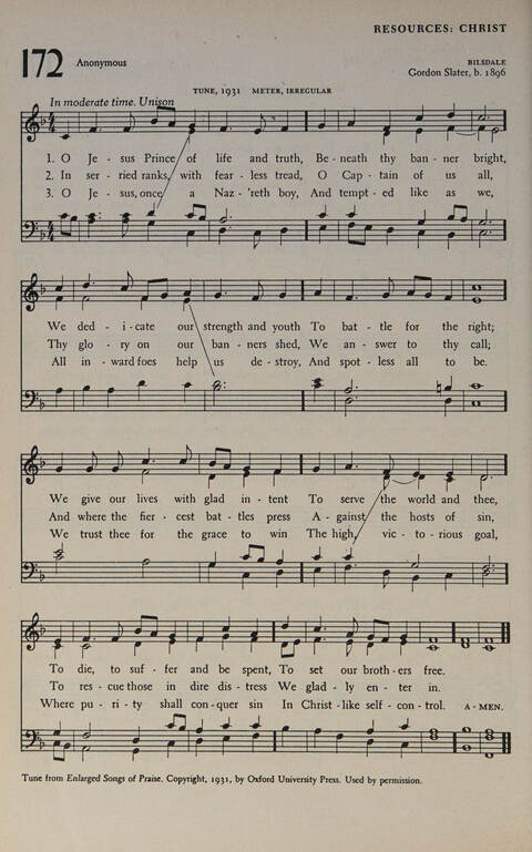 At Worship: a hymnal for young churchmen page 182