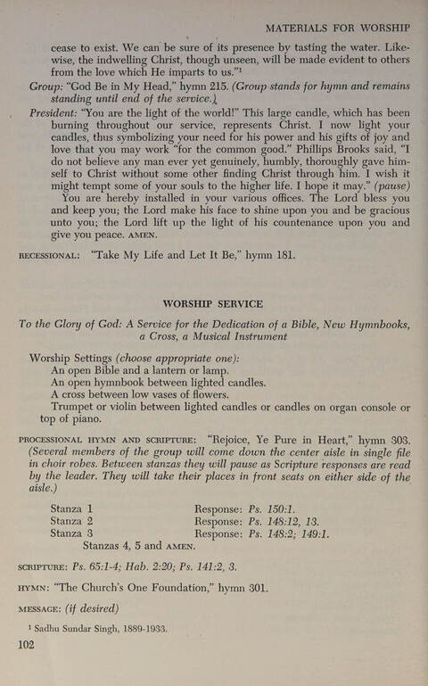 At Worship: a hymnal for young churchmen page 320