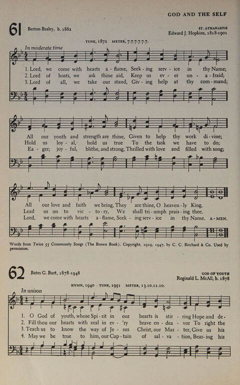 At Worship: a hymnal for young churchmen page 70