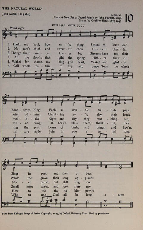 At Worship: a hymnal for young churchmen page 9