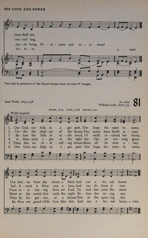 At Worship: a hymnal for young churchmen page 99