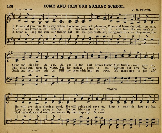 The Brilliant: a cluster of song brilliants for Sunday schools. Including a tempernace department page 124