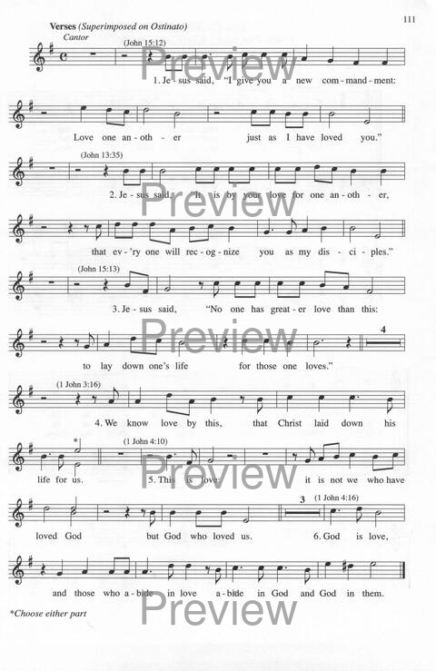 Bendigo al Señor: cánones, ostinatos, aclamacines y cantos de taizé page 111