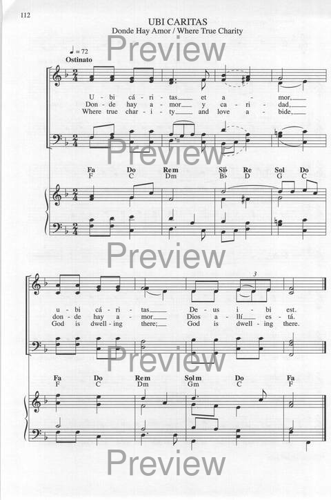 Bendigo al Señor: cánones, ostinatos, aclamacines y cantos de taizé page 112