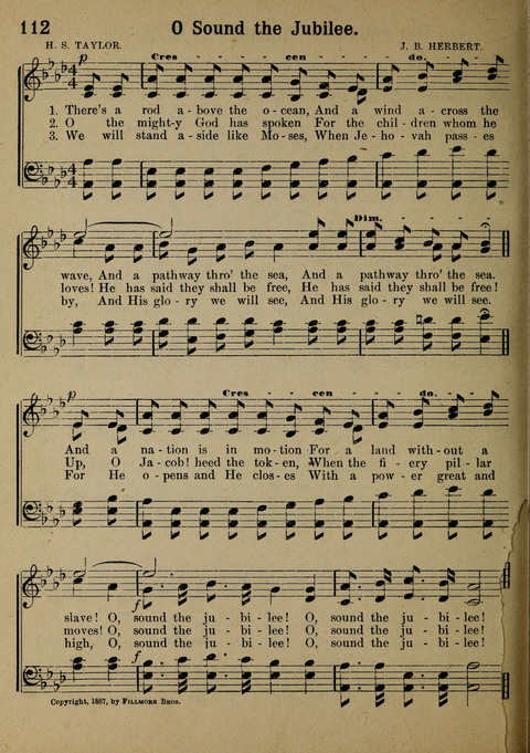 The Battle Cry: a new collection of temperance and prohibition songs page 112