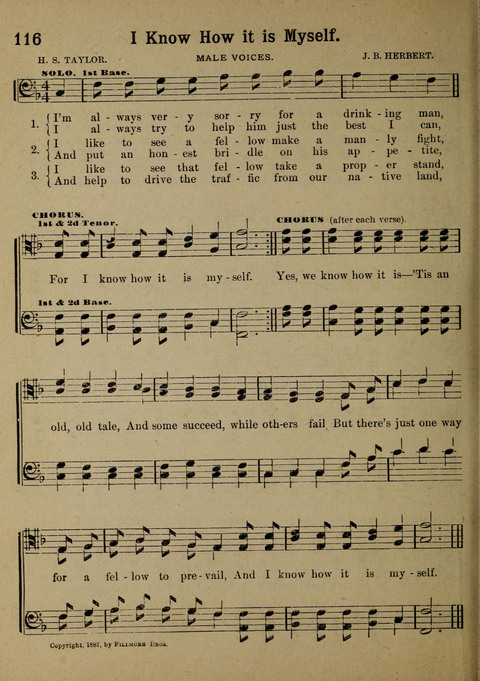 The Battle Cry: a new collection of temperance and prohibition songs page 116