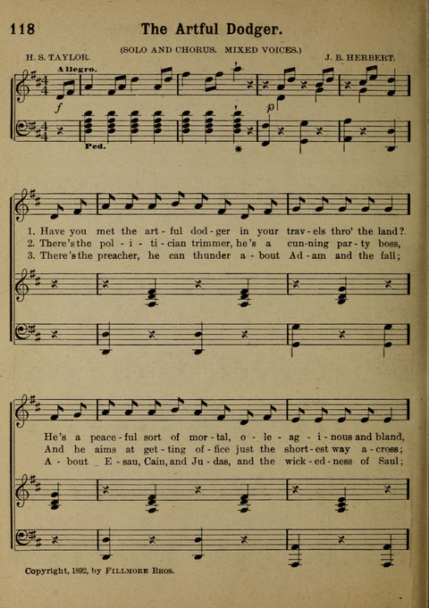 The Battle Cry: a new collection of temperance and prohibition songs page 118