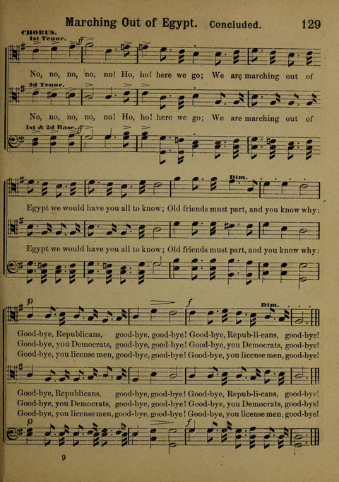 The Battle Cry: a new collection of temperance and prohibition songs page 129