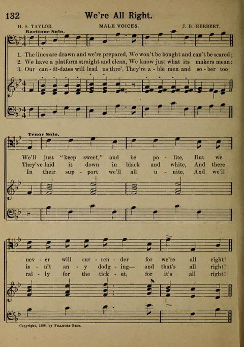 The Battle Cry: a new collection of temperance and prohibition songs page 132