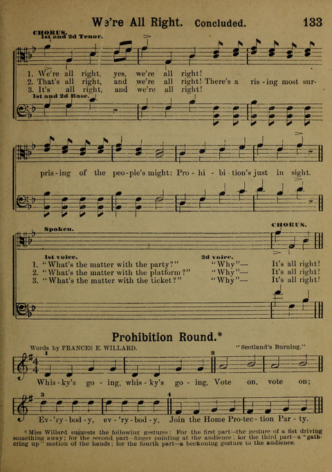 The Battle Cry: a new collection of temperance and prohibition songs page 133