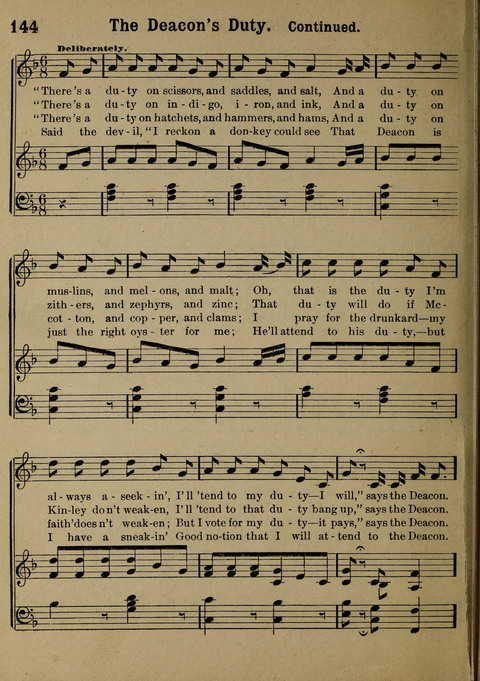 The Battle Cry: a new collection of temperance and prohibition songs page 144