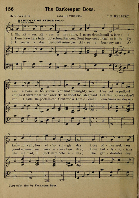 The Battle Cry: a new collection of temperance and prohibition songs page 156