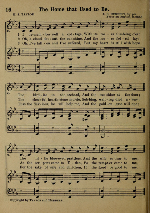 The Battle Cry: a new collection of temperance and prohibition songs page 16