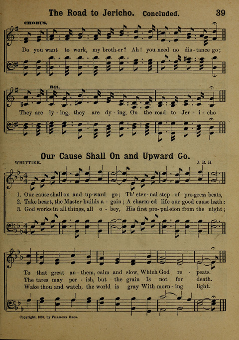 The Battle Cry: a new collection of temperance and prohibition songs page 39