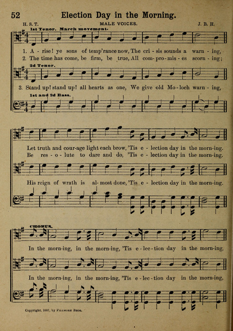 The Battle Cry: a new collection of temperance and prohibition songs page 52