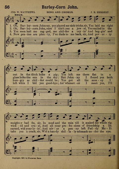 The Battle Cry: a new collection of temperance and prohibition songs page 56