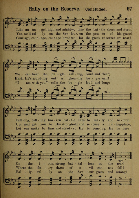 The Battle Cry: a new collection of temperance and prohibition songs page 67