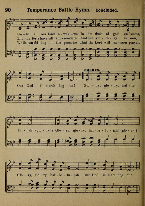 The Battle Cry: a new collection of temperance and prohibition songs page 90