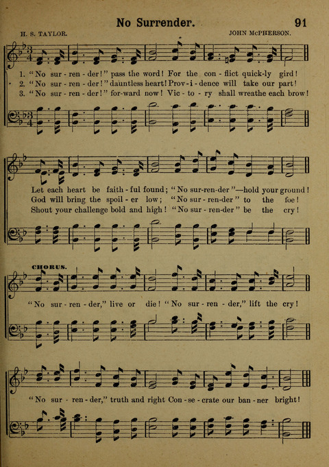 The Battle Cry: a new collection of temperance and prohibition songs page 91