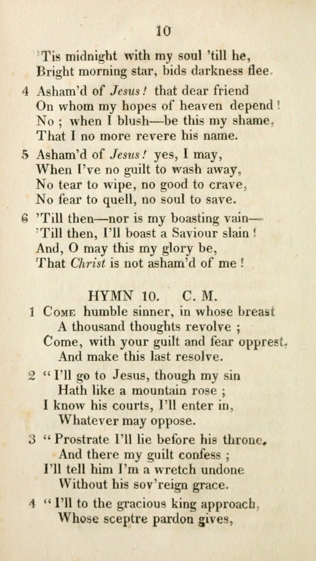 The Brick Church Hymns, Designed for the Use of Social Prayer Meetings and Families, selected from the most approved authors page 11