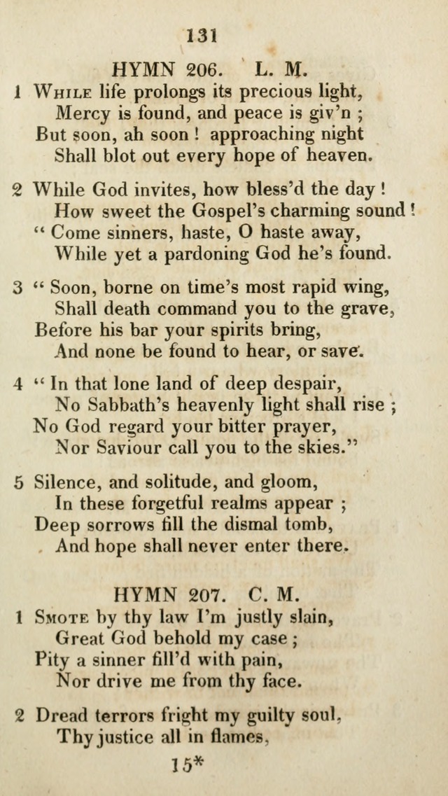 The Brick Church Hymns, Designed for the Use of Social Prayer Meetings and Families, selected from the most approved authors page 132