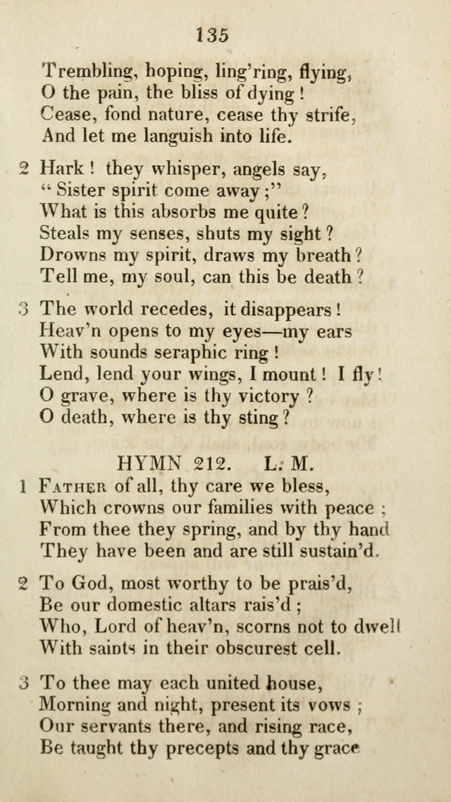 The Brick Church Hymns, Designed for the Use of Social Prayer Meetings and Families, selected from the most approved authors page 136