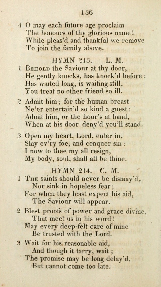 The Brick Church Hymns, Designed for the Use of Social Prayer Meetings and Families, selected from the most approved authors page 137