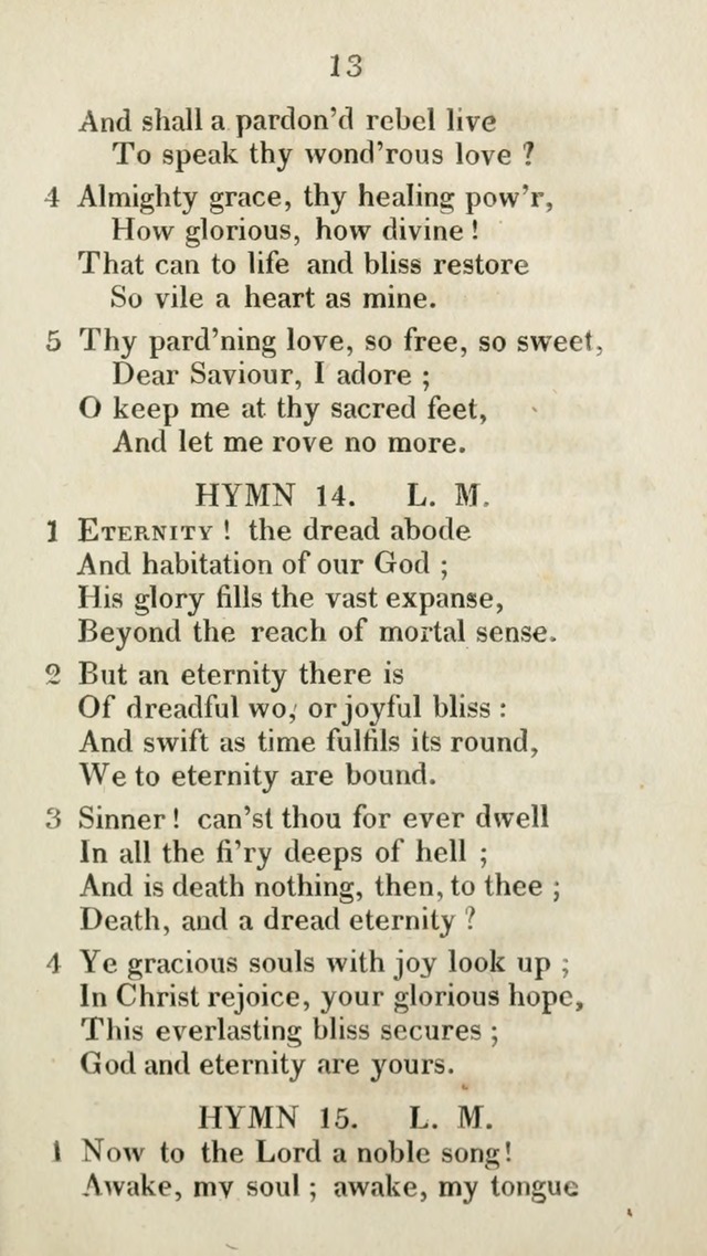 The Brick Church Hymns, Designed for the Use of Social Prayer Meetings and Families, selected from the most approved authors page 14