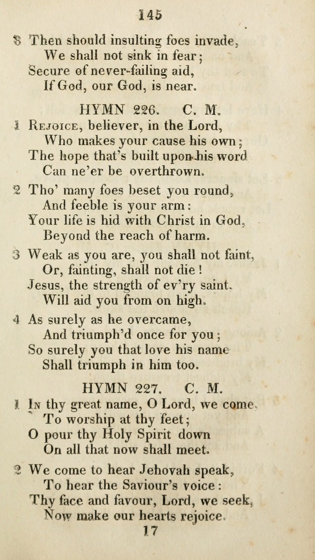 The Brick Church Hymns, Designed for the Use of Social Prayer Meetings and Families, selected from the most approved authors page 146