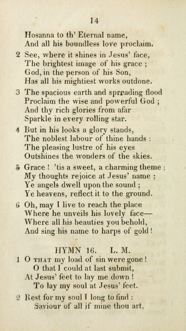 The Brick Church Hymns, Designed for the Use of Social Prayer Meetings and Families, selected from the most approved authors page 15