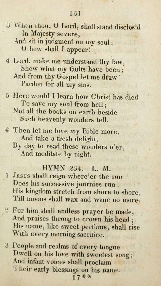 The Brick Church Hymns, Designed for the Use of Social Prayer Meetings and Families, selected from the most approved authors page 152