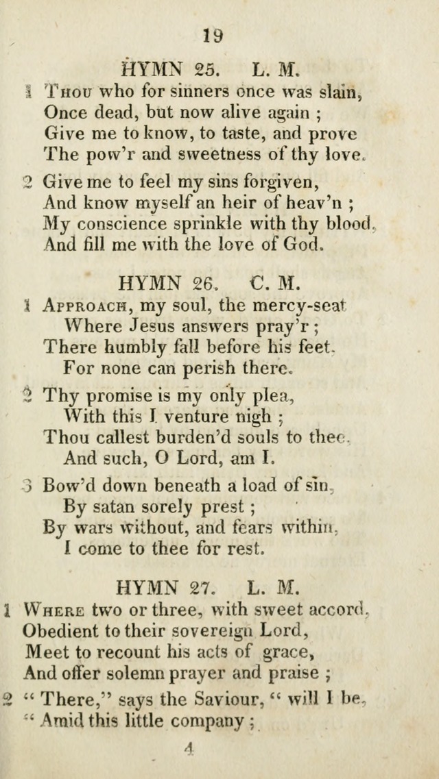 The Brick Church Hymns, Designed for the Use of Social Prayer Meetings and Families, selected from the most approved authors page 20