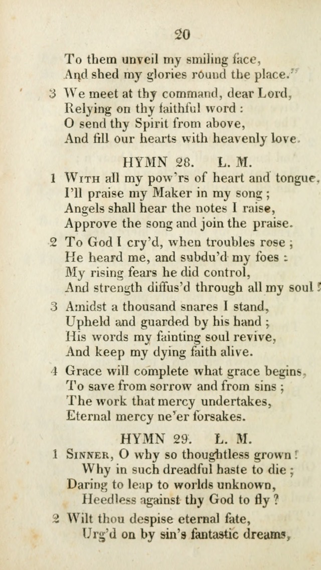 The Brick Church Hymns, Designed for the Use of Social Prayer Meetings and Families, selected from the most approved authors page 21