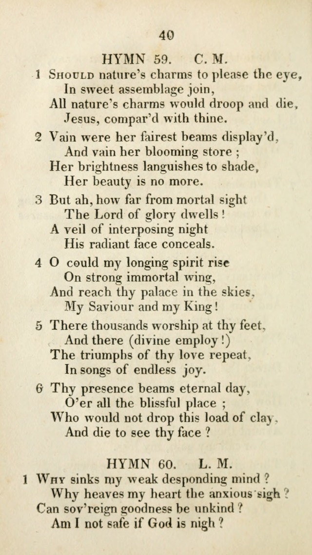 The Brick Church Hymns, Designed for the Use of Social Prayer Meetings and Families, selected from the most approved authors page 41