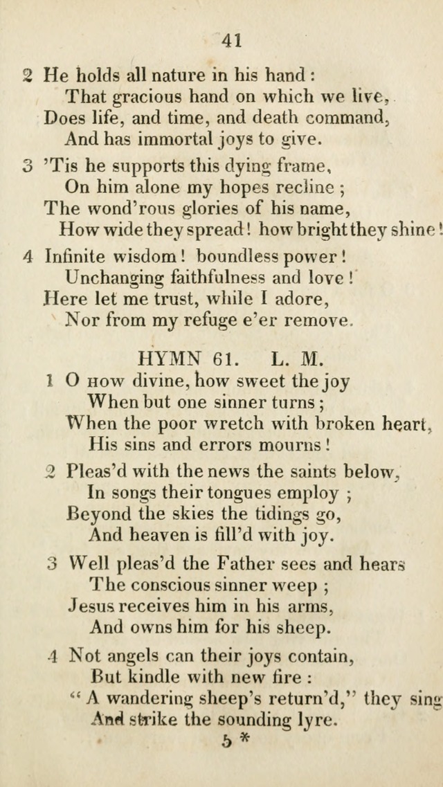 The Brick Church Hymns, Designed for the Use of Social Prayer Meetings and Families, selected from the most approved authors page 42