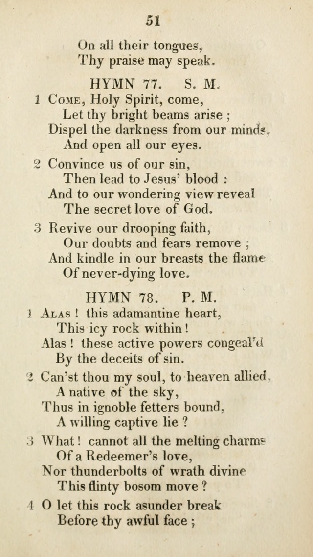 The Brick Church Hymns, Designed for the Use of Social Prayer Meetings and Families, selected from the most approved authors page 52