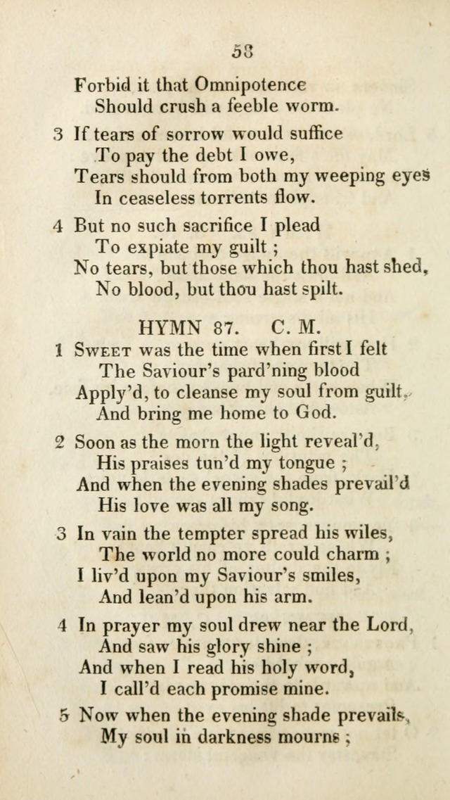 The Brick Church Hymns, Designed for the Use of Social Prayer Meetings and Families, selected from the most approved authors page 59