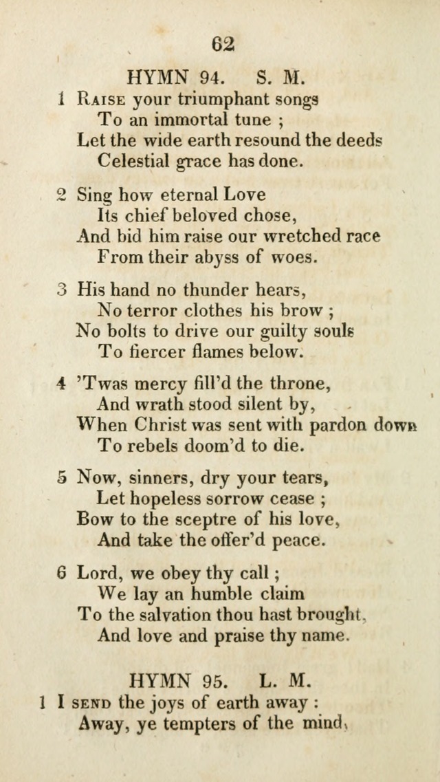 The Brick Church Hymns, Designed for the Use of Social Prayer Meetings and Families, selected from the most approved authors page 63