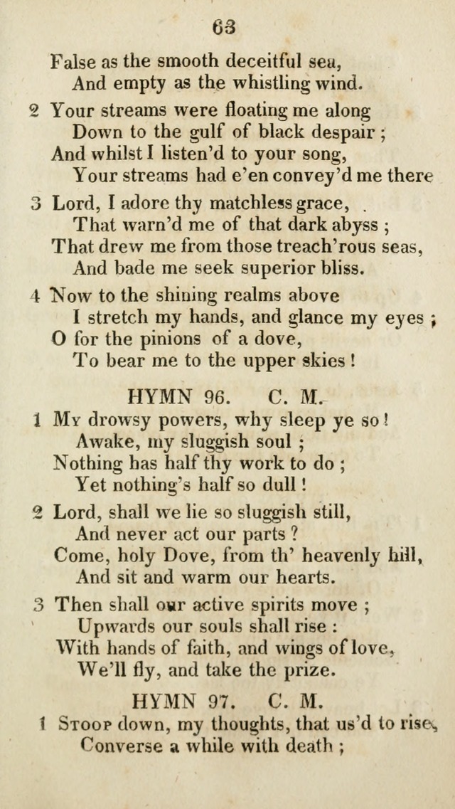 The Brick Church Hymns, Designed for the Use of Social Prayer Meetings and Families, selected from the most approved authors page 64