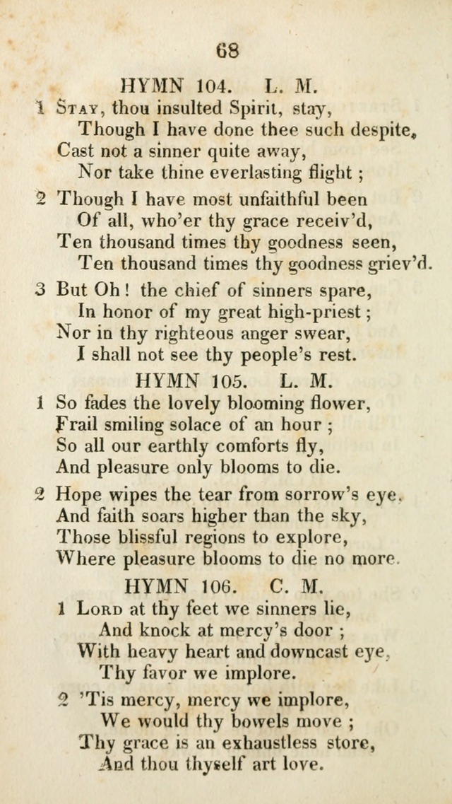 The Brick Church Hymns, Designed for the Use of Social Prayer Meetings and Families, selected from the most approved authors page 69