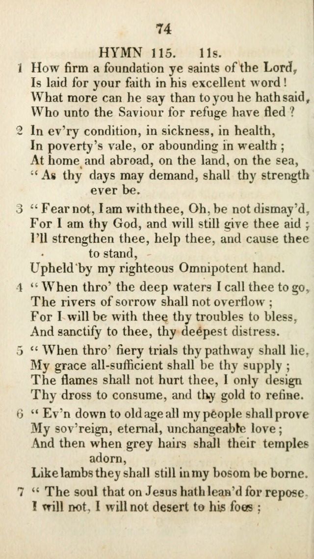 The Brick Church Hymns, Designed for the Use of Social Prayer Meetings and Families, selected from the most approved authors page 75