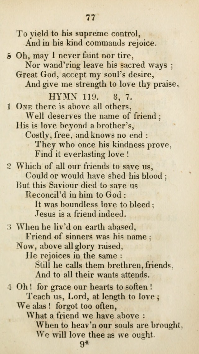 The Brick Church Hymns, Designed for the Use of Social Prayer Meetings and Families, selected from the most approved authors page 78