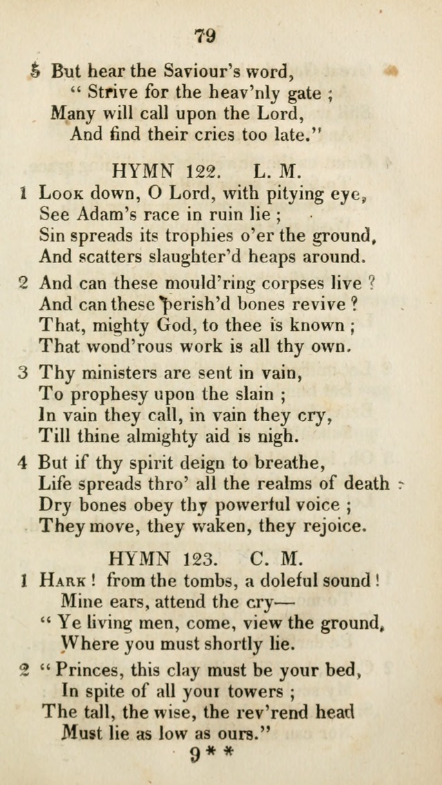 The Brick Church Hymns, Designed for the Use of Social Prayer Meetings and Families, selected from the most approved authors page 80