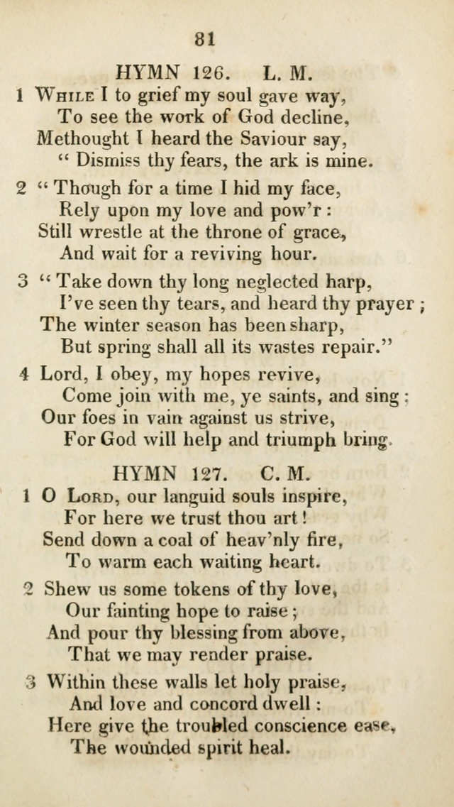 The Brick Church Hymns, Designed for the Use of Social Prayer Meetings and Families, selected from the most approved authors page 82